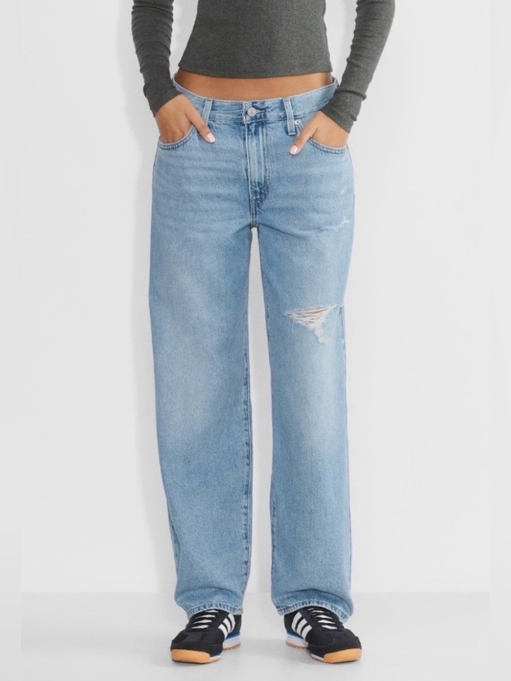 Levi’s Baggy Dad Light Blue Women's High-Rise Straight Jeans size 26